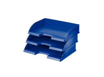Irattálca, műanyag, oldalt nyitott, LEITZ Plus, kék (E52180035)