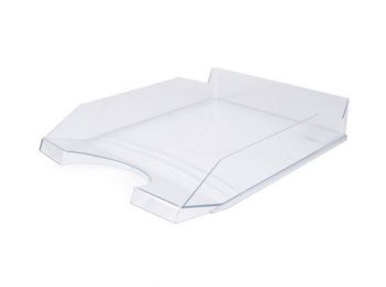 Irattálca, műanyag, VICTORIA, áttetsző (IDTA)