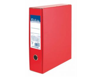 Tokos iratrendező, 75 mm, A4, karton, VICTORIA, piros (IDVN