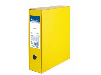 Tokos iratrendező, 75 mm, A4, karton, VICTORIA, sárga (IDV