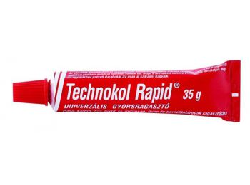 Ragasztó, folyékony, 35 g, TECHNOKOL Rapid, piros (TEC01)
