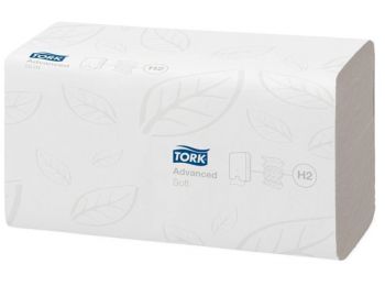 Kéztörlő, Interfold hajtás, 2 rétegű, H2 rendszer, Adv