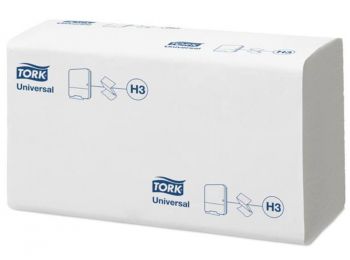 Kéztörlő, Z hajtás, 1 rétegű, H3 rendszer, Universal, 