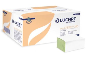 Kéztörlő, Z/V hajtogatott, 1 rétegű, LUCART, Easy, zöl