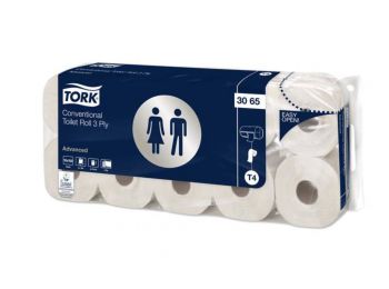Toalettpapír, T4 rendszer, 3 rétegű, 12, 5 cm átmérő, 