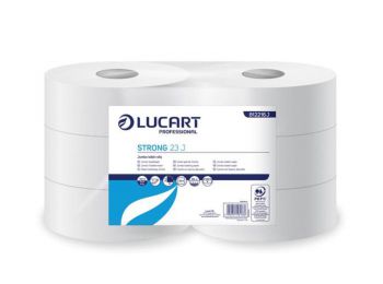 Toalettpapír, 2 rétegű, 185 m, 23 cm átmérő, LUCART, Strong, hófehér (UBC13)