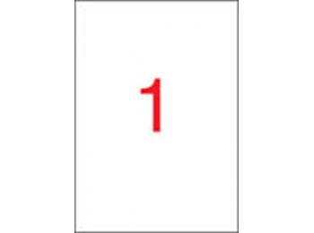 Etikett, 210x297 mm, poliészter, időjárásálló, matt, A