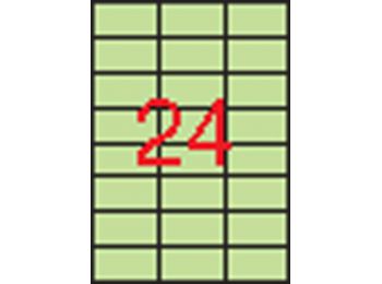 Etikett, 70x37 mm, színes, APLI, pasztell zöld, 480 etiket