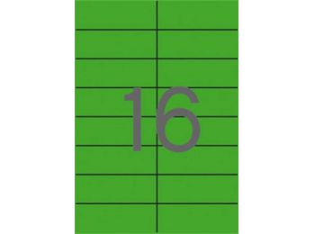 Etikett, 105x37 mm, színes, APLI, zöld, 320 etikett/csomag