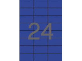 Etikett, 70x37 mm, színes, APLI, kék, 480 etikett/csomag (