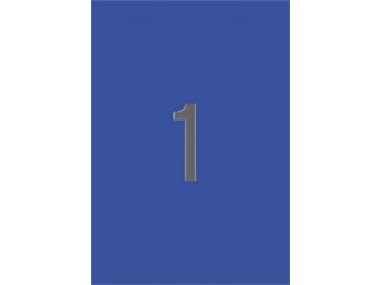 Etikett, 210x297 mm, színes, APLI, kék, 20 etikett/csomag 