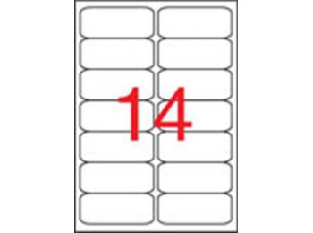 Etikett, univerzális, 99,1x38,1 mm, kerekített sarkú, APL