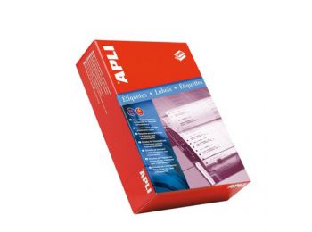 Etikett, mátrixnyomtatókhoz, 1 pályás, 101,6x36 mm, APLI, 4000 etikett/csomag (LCA007)