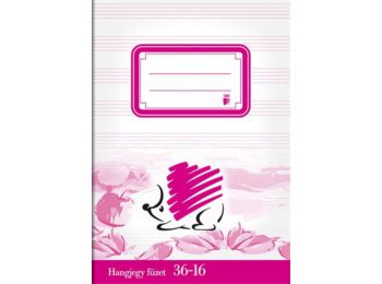 Füzet, tűzött, A5, hangjegy, 32 lap, ICO Süni (TICSU3616