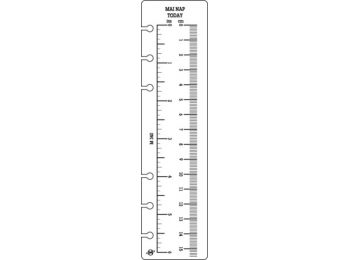 Kalendárium betét, vonalzó, L, SATURNUS (NKL340)