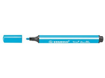 Filctoll, 1,5-2 mm, rugós hegy, STABILO Trio Scribbi, vilá