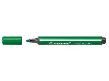 Filctoll, 1,5-2 mm, rugós hegy, STABILO Trio Scribbi, zöld