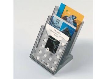 Katalógustartó, asztali, A4, 3 rekeszes, HELIT (INH61027)