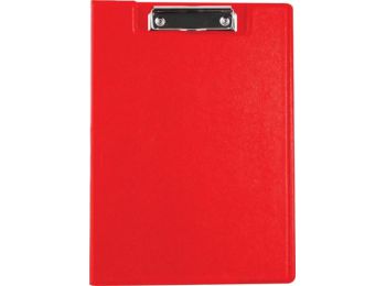 Felírótábla, fedeles, A4, zsebes, VICTORIA, piros (IIVFF0