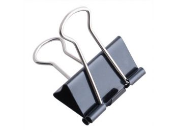 Bindercsipesz, 25 mm, VICTORIA, fekete (IKVBR25)