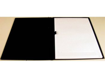 Konferencia mappa, A4, műbőr, PANTAPLAST, fekete (INP50941