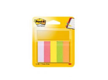 Jelölőcímke, papír, 5x100 lap, 15x50 mm, 3M POSTIT, vegy