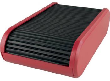 Névjegytartó, 300 db-os, rolós, fekvő, HELIT Linear, pir