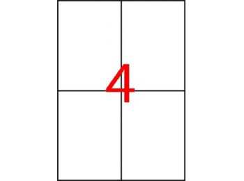 Etikett, univerzális, 105x148 mm, APLI, 40 etikett/csomag (