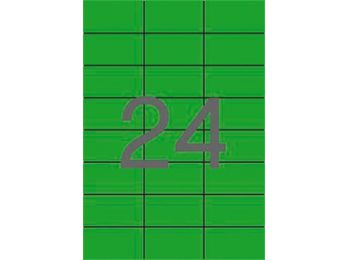 Etikett, 70x37 mm, színes, APLI, zöld, 480 etikett/csomag 