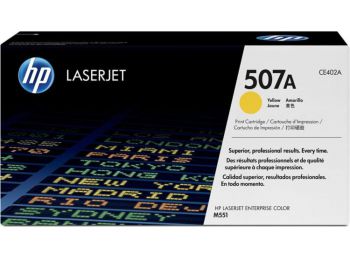 CE402A Lézertoner LaserJet M551 nyomtatóhoz, HP 507A, sár
