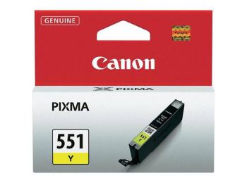 CLI-551Y Tintapatron Pixma iP7250, MG5450 nyomtatókhoz, CANON, sárga, 7ml (TJCBCLI551Y)