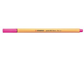 Tűfilc, 0,4 mm, STABILO Point 88, neon rózsaszín (TST8805