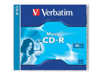 CD-R lemez, 700MB, 80min, 16x, normál tok, VERBATIM Live it