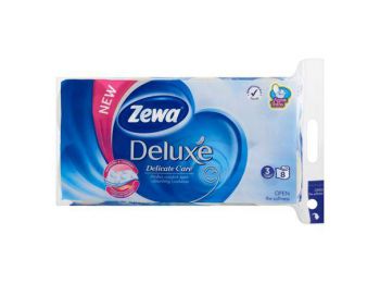 Toalettpapír, 3 rétegű, 8 tekercses, ZEWA Deluxe, fehér 