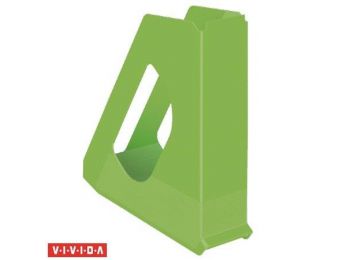 Iratpapucs, műanyag, 68 mm, ESSELTE Europost, Vivida zöld 