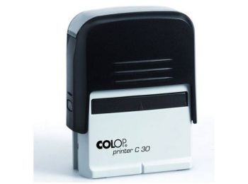 Bélyegző, COLOP Printer C 30, kék cserepárnával (IC1373