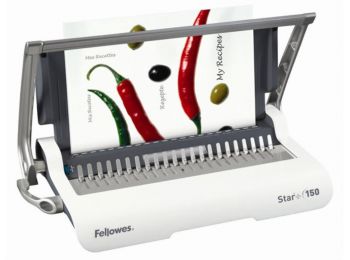 Spirálozógép, műanyag spirálkötéshez, manuális, 150 
