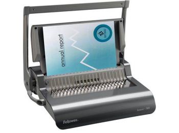 Spirálozógép, műanyag spirálkötéshez, manuális, 500 