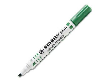 Táblamarker, 1-5 mm, vágott, STABILO Plan, zöld (TST64336