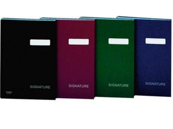 Aláírókönyv, A4, 19 elválasztó lappal, karton, DONAU, 