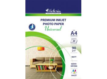 Fotópapír, tintasugaras, A4, 90 g, matt, VICTORIA Universal (LVIM01)