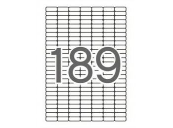 Etikett, univerzális, kerekített sarkú, 25,4x10 mm, APLI,