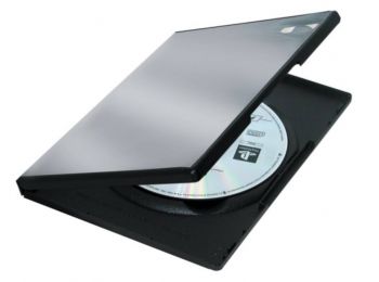 DVD-tok, normál, 1 lemez, PP, FELLOWES, fekete (IFW83357)