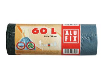 Szemeteszsák, zárószalagos, 60 l, 15 db, ALUFIX (KHT175)