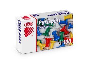 Térképtű, színes, 100 db, ICO (TICTTSZ100)
