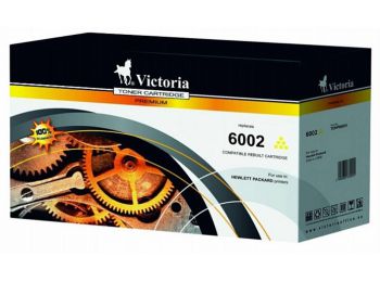 Q6002A Lézertoner ColorLaserJet 2600, 2600N, 2605 nyomtatókhoz, VICTORIA 124A, sárga, 2k (TOHP6002V)
