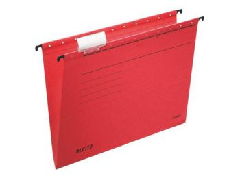 Függőmappa, karton, A4, LEITZ Alpha Standard, piros (E19850025)