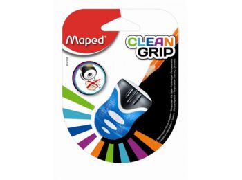 Hegyező, egylyukú, tartályos, MAPED Clean Grip ,vegyes sz
