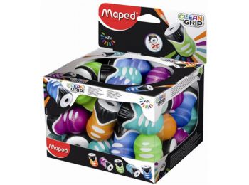Hegyező, egylyukú, tartályos, MAPED Clean Grip display (I