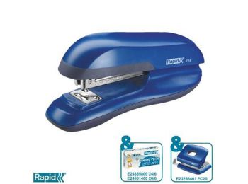 Tűzőgép, 24/6, 30 lap, RAPID F16 Fashion, vízkék (E2381